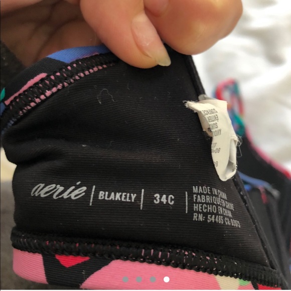 Abstract floral bra bikini top - Picture 4 of 4